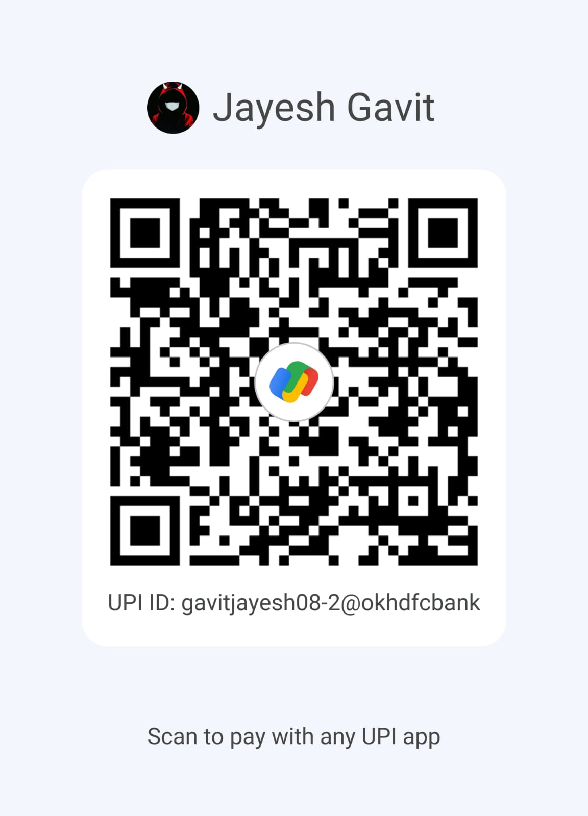 UPI payment QR code